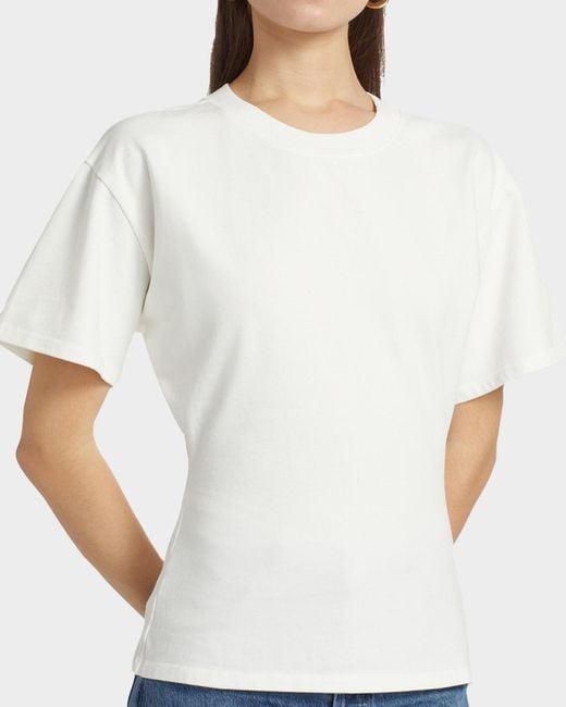 EB DENIM White Eero Cotton Tee