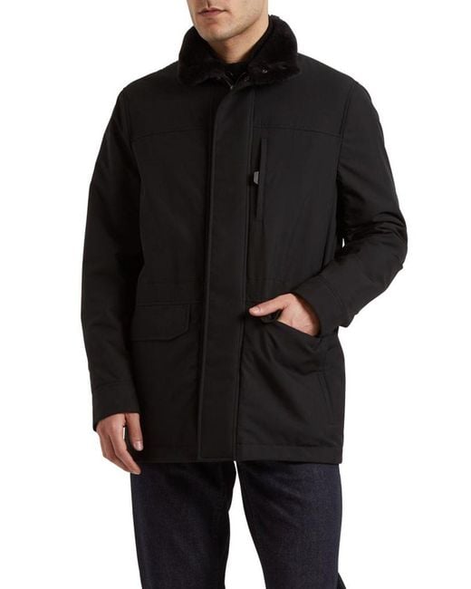 Brioni Black Apos;S Shearling Collar Field Jacket for men