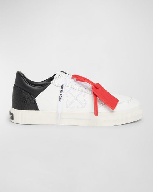 Off-White c/o Virgil Abloh Multicolor New Vulcanized Bicolor Leather Low-Top Sneakers for men
