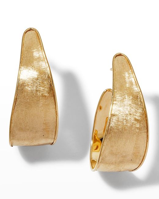 Marco Bicego Metallic 18k Lunaria Yellow Gold Small Hoop Earrings
