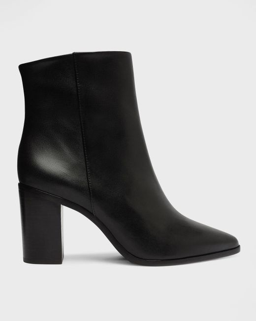 SCHUTZ SHOES Black Mikki Leather Ankle Boots