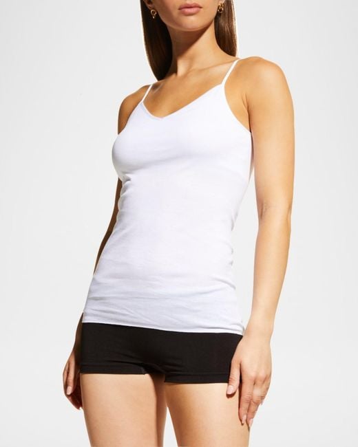 Hanro White Seamless Padded Cami