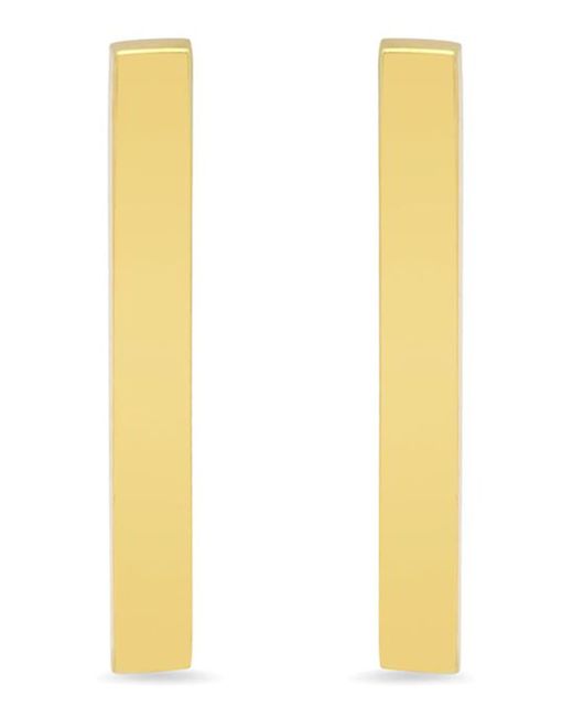 Jennifer Meyer Yellow 18k Long Bar Stud Earrings