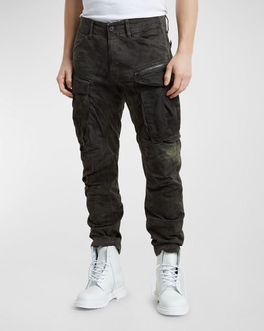 G-Star RAW Black Rovic Upcycled 3D Pants for men