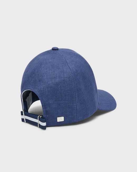 Varsity Headwear Blue Linen 6-Panel Baseball Cap for men