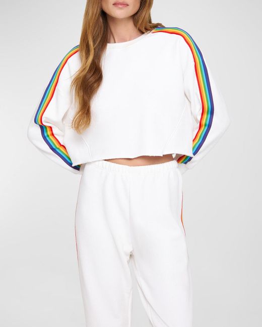 Spiritual Gangster White Cropped Pullover
