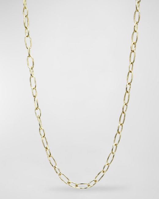 Ippolita Multicolor 18k E.f. Classico Long Chain With Oval Sculpted Links