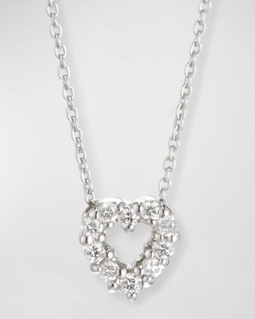 Roberto Coin White Diamond Heart Pendant Necklace