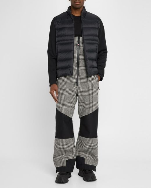 Moncler Black Apos;S Zip-Up Down Knit Combo Jacket for men