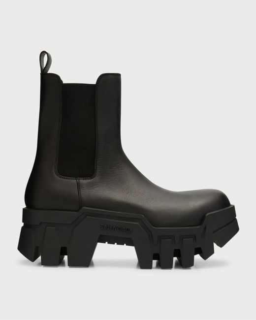 Balenciaga Black Bulldozer Chelsea Boots for men