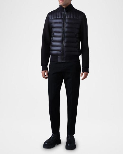 Mackage Black Apos;S Collin Mixed-Media Down Jacket for men