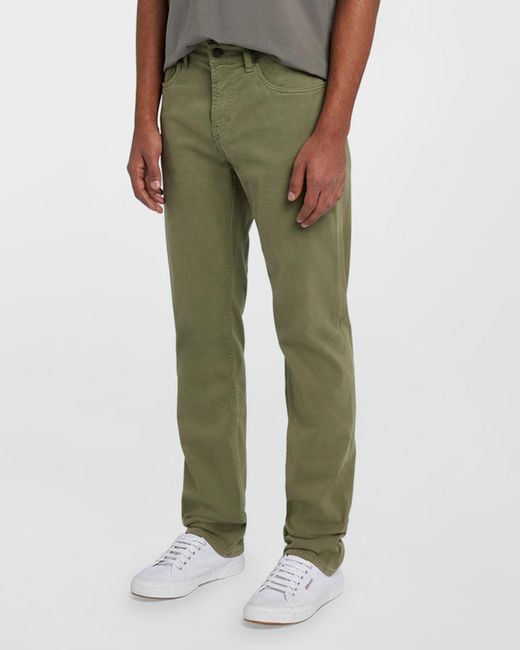 7 For All Mankind Green Slimmy Luxe Performance Plus Pants for men