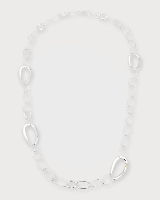Ippolita White Chain Necklace In Sterling Silver