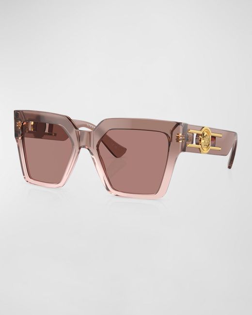 Versace Brown Medusa Acetate Butterfly Sunglasses