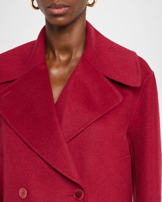 Joseph Red Delano Cropped Double-Faced Jacket