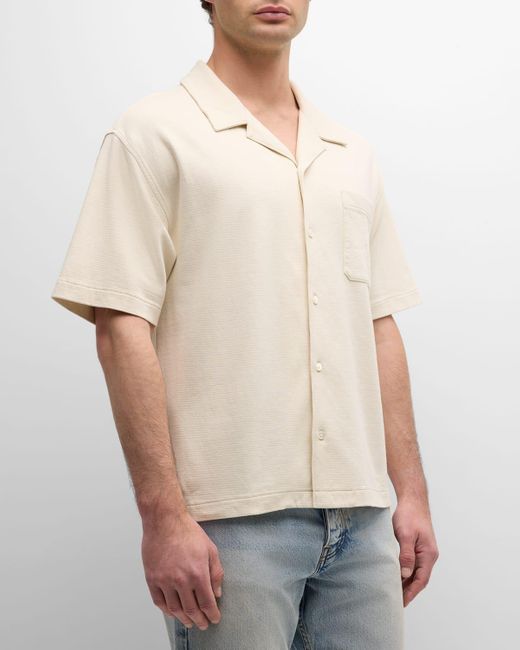 FRAME Natural Duo Fold Relaxed Camp Shirt for men