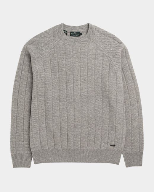 Rodd & Gunn Gray Arrow River Wool Crewneck Sweater for men