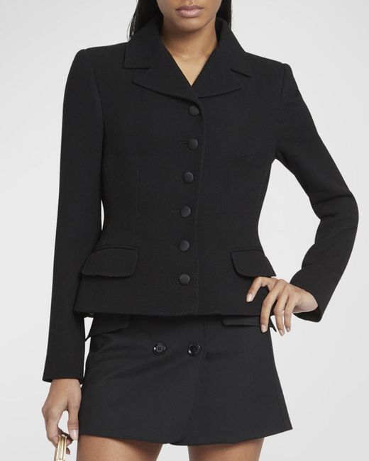 Dolce & Gabbana Black Wool Single-Breasted Jacket