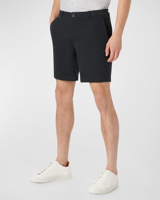 Bugatchi Black Theo Chino Shorts for men