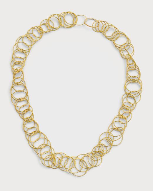 Buccellati Metallic 18k Gold Hawaii Short Necklace, 18"