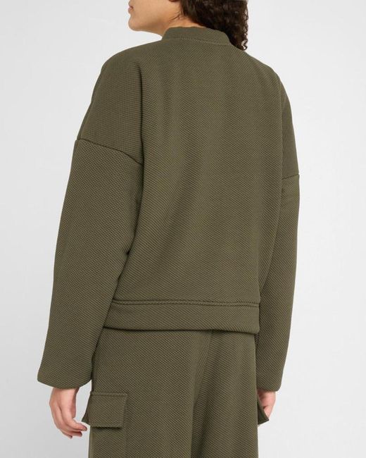 Lune Active Green Moon Classic Oversized Bomber Jacket