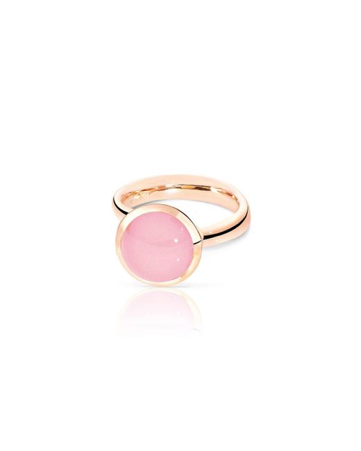 Tamara Comolli Large Bouton Pink Chalcedony Cabochon Ring, Size 7/54