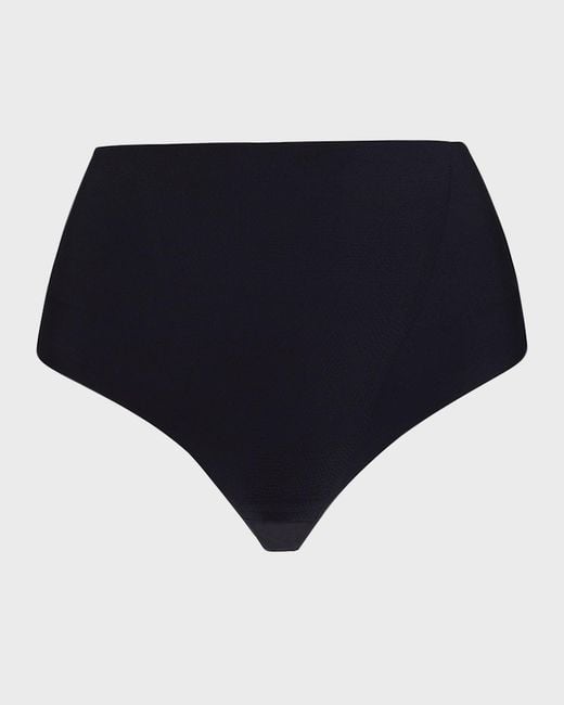 Commando Black High-rise Zone Smoothing Thong