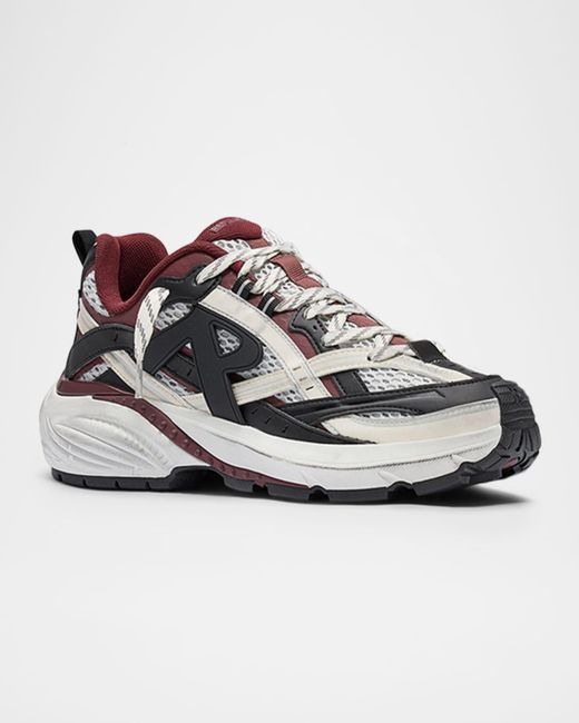 Represent White Storm Runner Distressed Sneaker for men