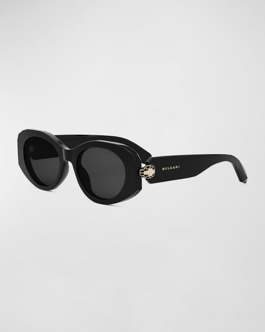 BVLGARI Black Serpenti Oval Sunglasses