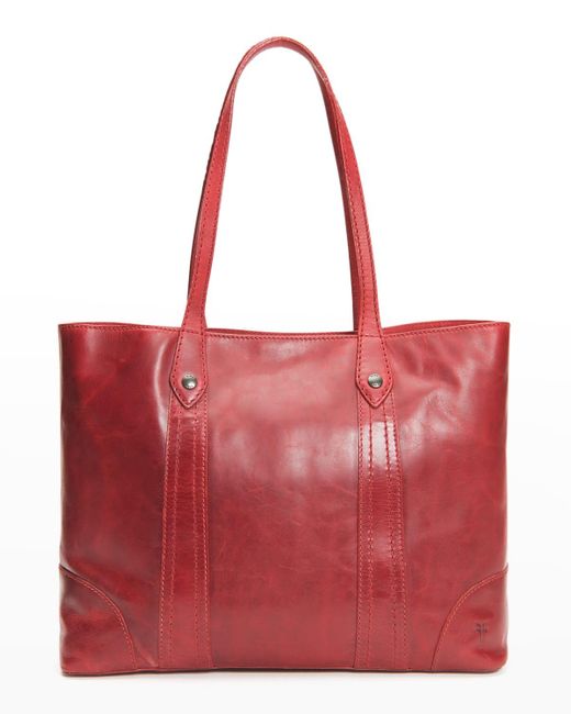 Frye Red Melissa Shopper Tote Bag, Sky