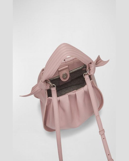 orYANY Pink Selena Leather Bucket Bag