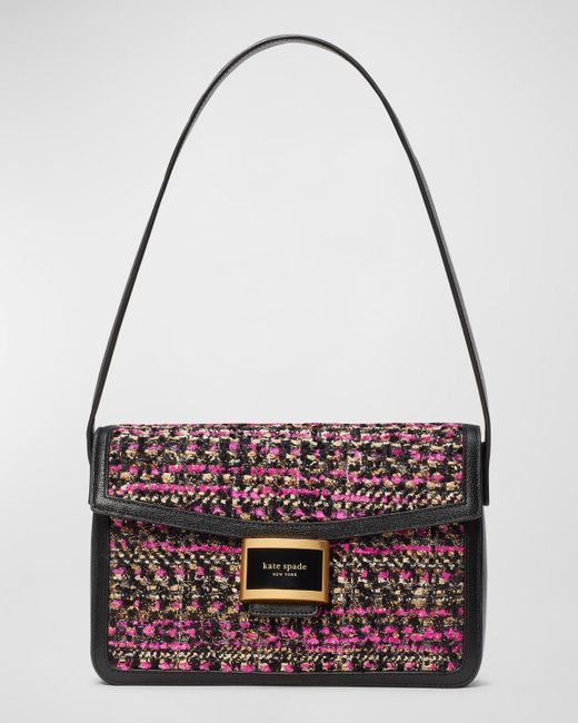 Kate Spade Katy Medium Tweed Shoulder Bag Lyst