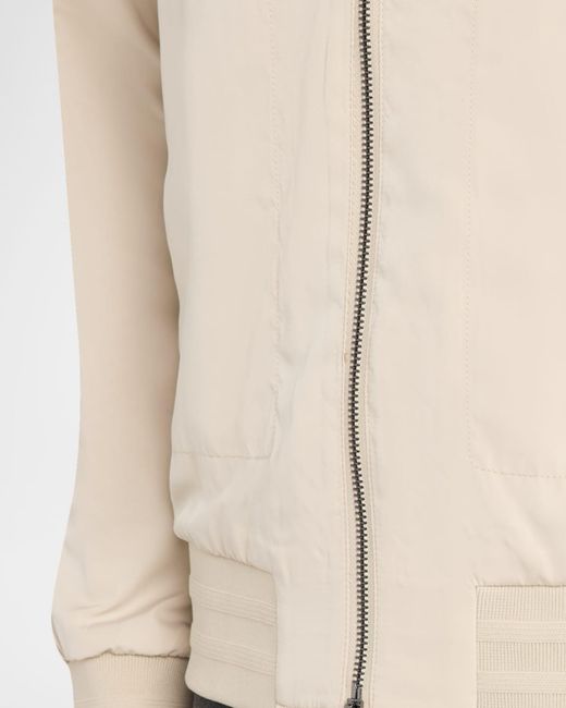 Bugatchi Natural Apos;S Soft Touch Reversible Baseball Jacket for men