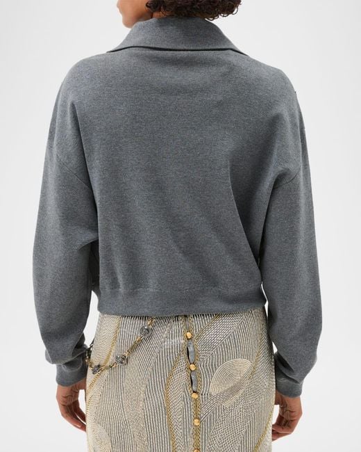 Versace Multicolor Suede Patchwork Zip Jacket