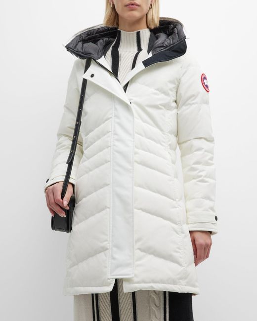 Canada Goose Lorette Parka Jacket in Gray | Lyst