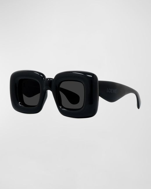 Loewe Black Inflated Square Injection Plastic Sunglasses