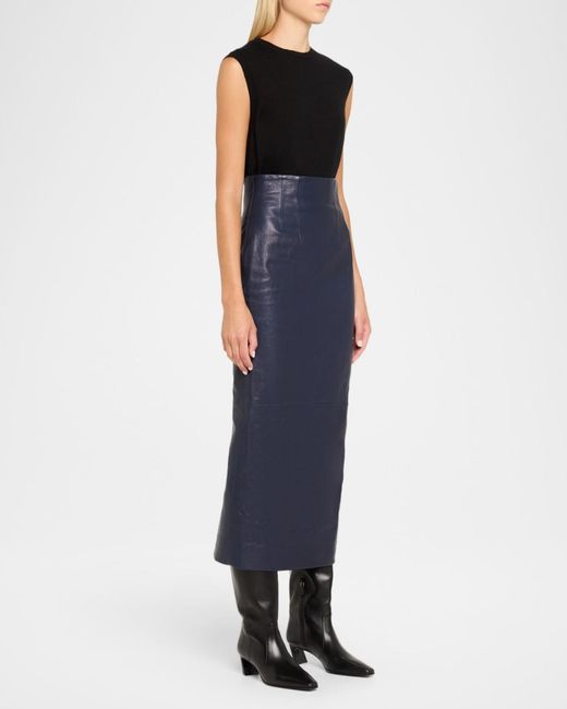 Stuart Weitzman Black Stassi Leather Knee-High Boots
