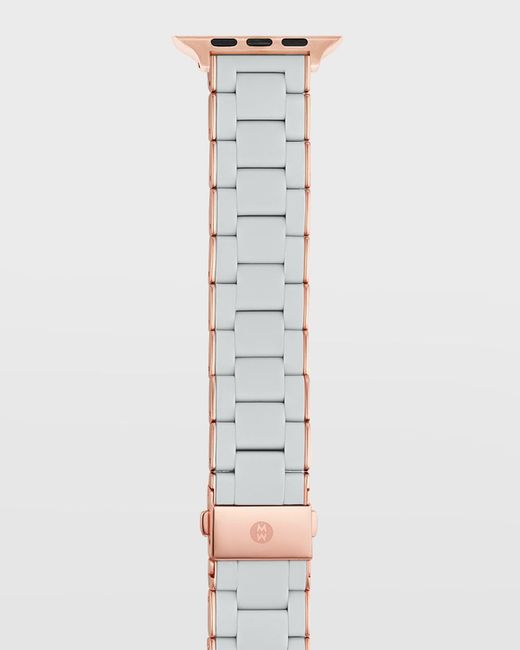 Michele White Silicone-wrapped Bracelet Band For Apple Watch