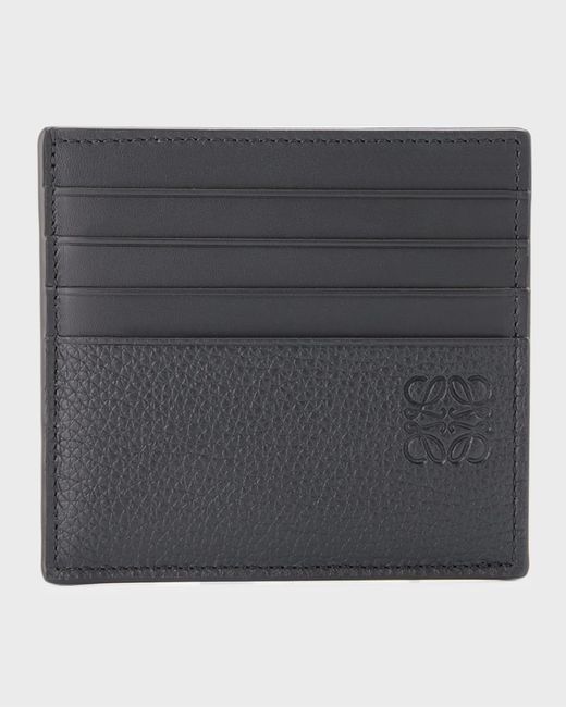 Loewe Black Anagram Leather Cardholder for men