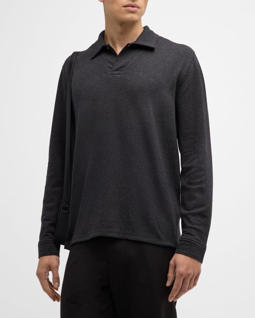 Vince Gray Double-face Polo Shirt for men