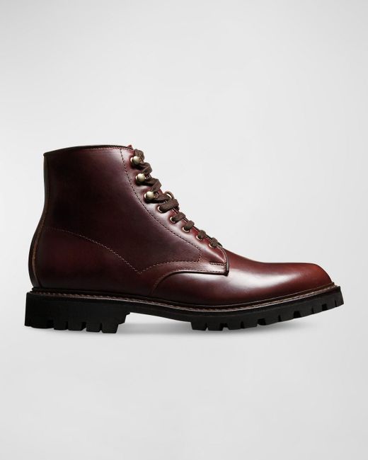 Allen Edmonds Brown Higgins Mill Weatherproof Lug Sole Ankle Boots for men