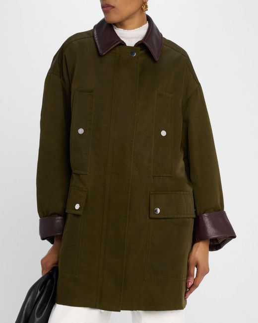 A.L.C. Green Theo Oversized Barn Jacket