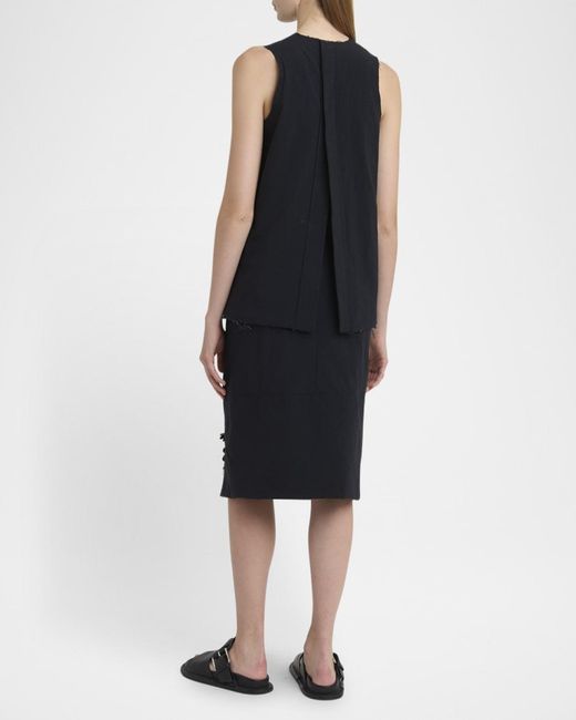 Plan C Black Sequined Tank Top