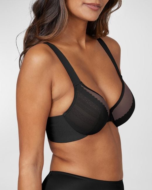 Spanx Black Illusion Lace Full Coverage Bra
