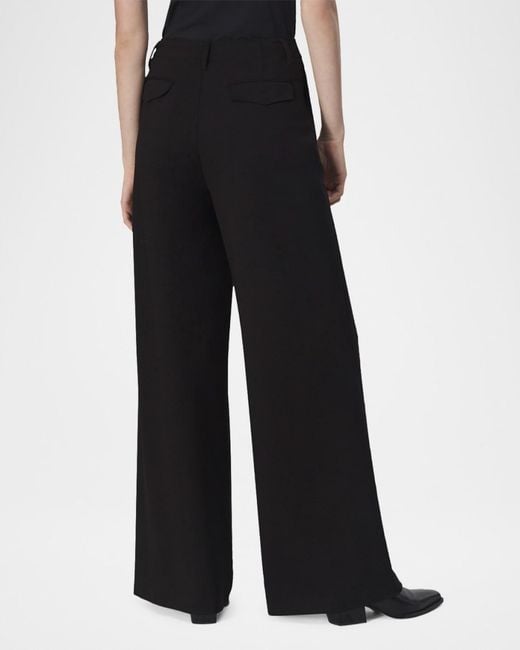 Rag & Bone Blue Sofie Wide-Leg Ponte Pants