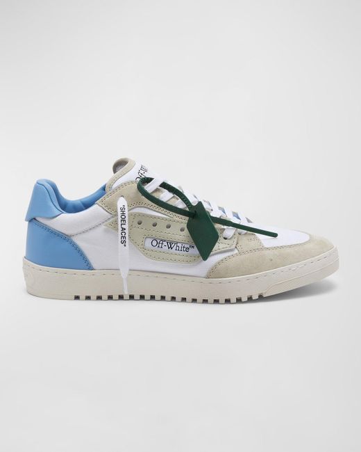 Off-White c/o Virgil Abloh Blue 5.0 Off Court Tricolored Low-top Sneakers