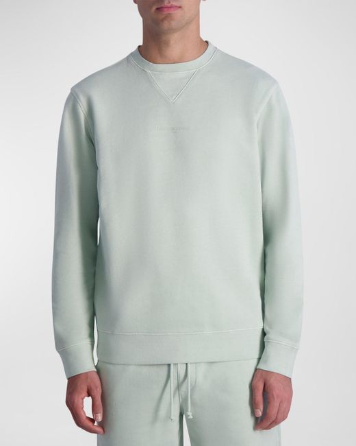 Karl Lagerfeld Green French Terry Sweatshirt for men