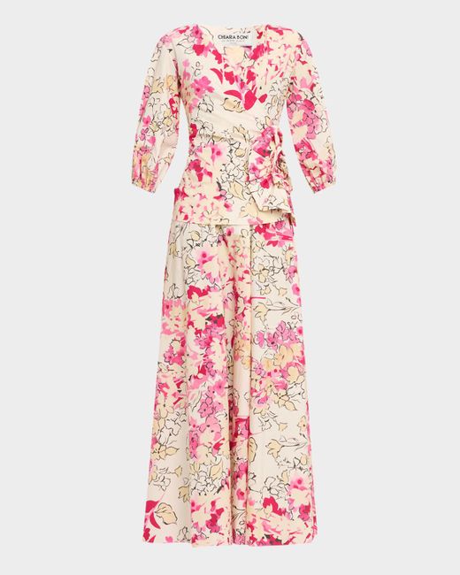 La Petite Robe Di Chiara Boni Women's Pink Floral-Print Side