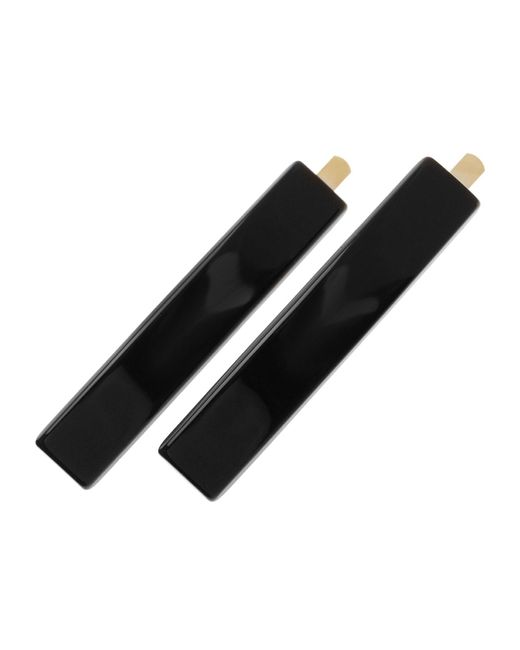 France Luxe Black Mod Bobby Pin Pair