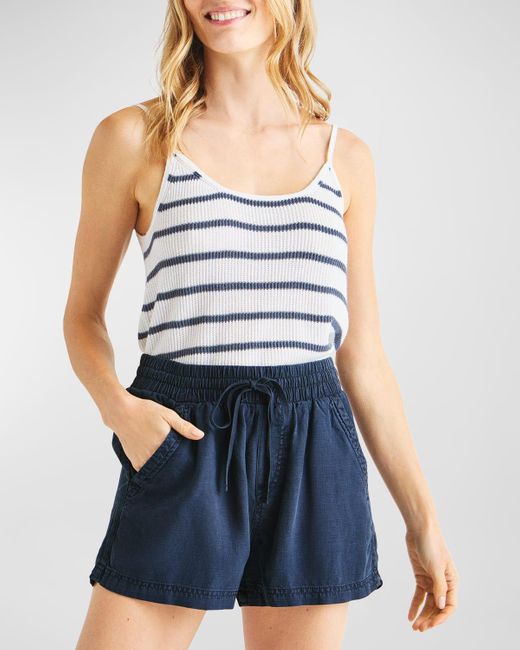 Splendid Blue Luna Stripe Sweater Tank Top